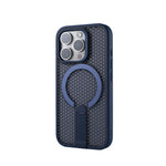 Honeycomb Mesh Hard Case with MagSafe & Kickstand for iPhone 15 Series