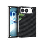 Fiber Texture Matte MagSafe Case with Shockproof Protection for iPhone Duo