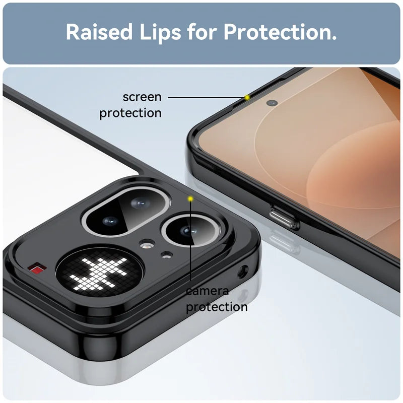 Transparent Colorful TPU Protective Cover for Nothing Phone 4a / 4a Pro