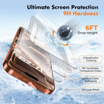 4-Pack 8K HD Tempered Glass Screen Protector for iPhone 17 Series