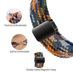 Adjustable Braided Solo Loop Magnetic Bracelet Sport Replacement Strap for Xiaomi Redmi Watch 4