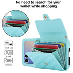 Anti-Drop Leather Wallet Case with Crossbody Strap and Card Holder for Samsung Galaxy Z Flip 7