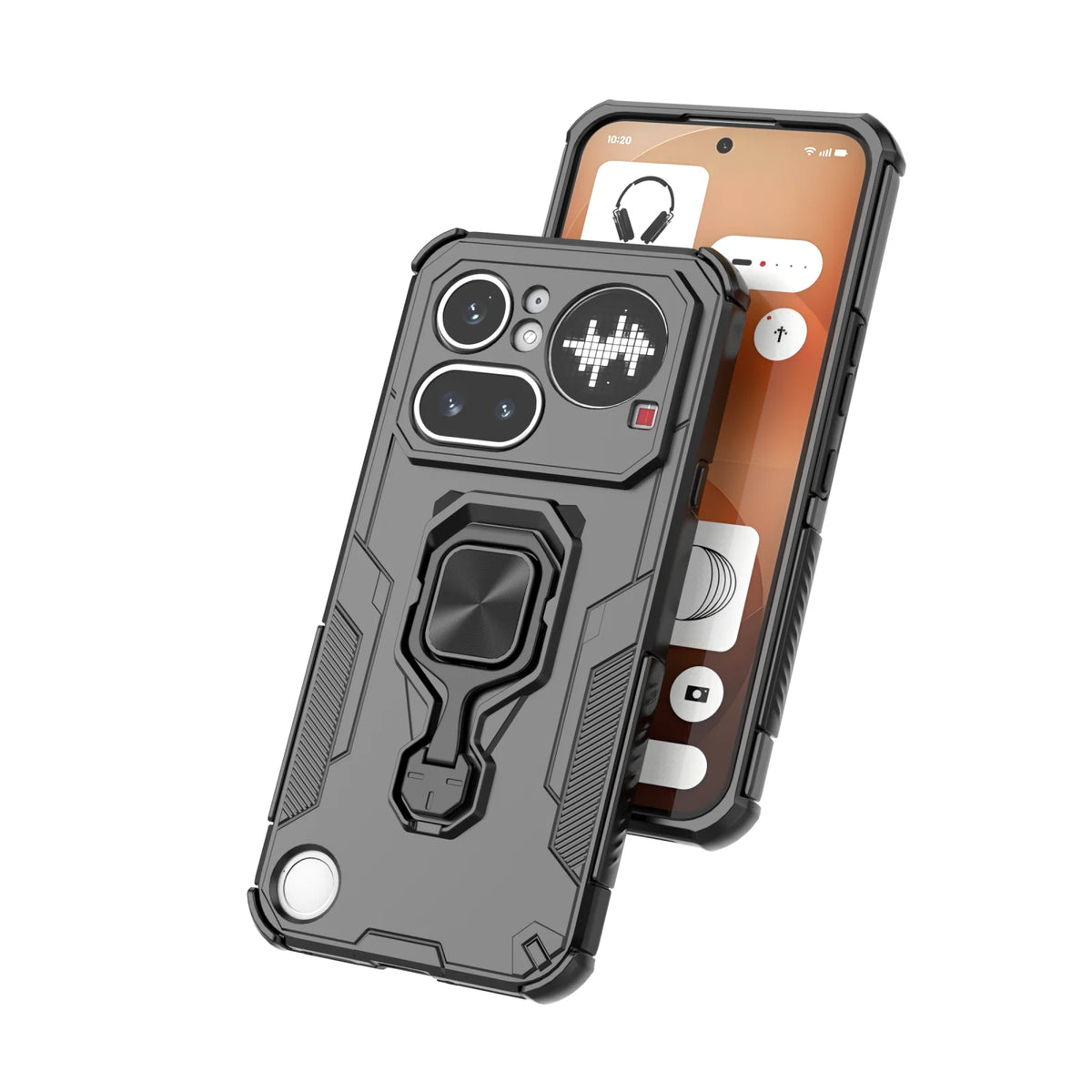 Metal Ring Kickstand Shockproof Case For Nothing Phone 4A
