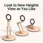Magnetic Phone Stand with 360° Rotation and Adjustable Height