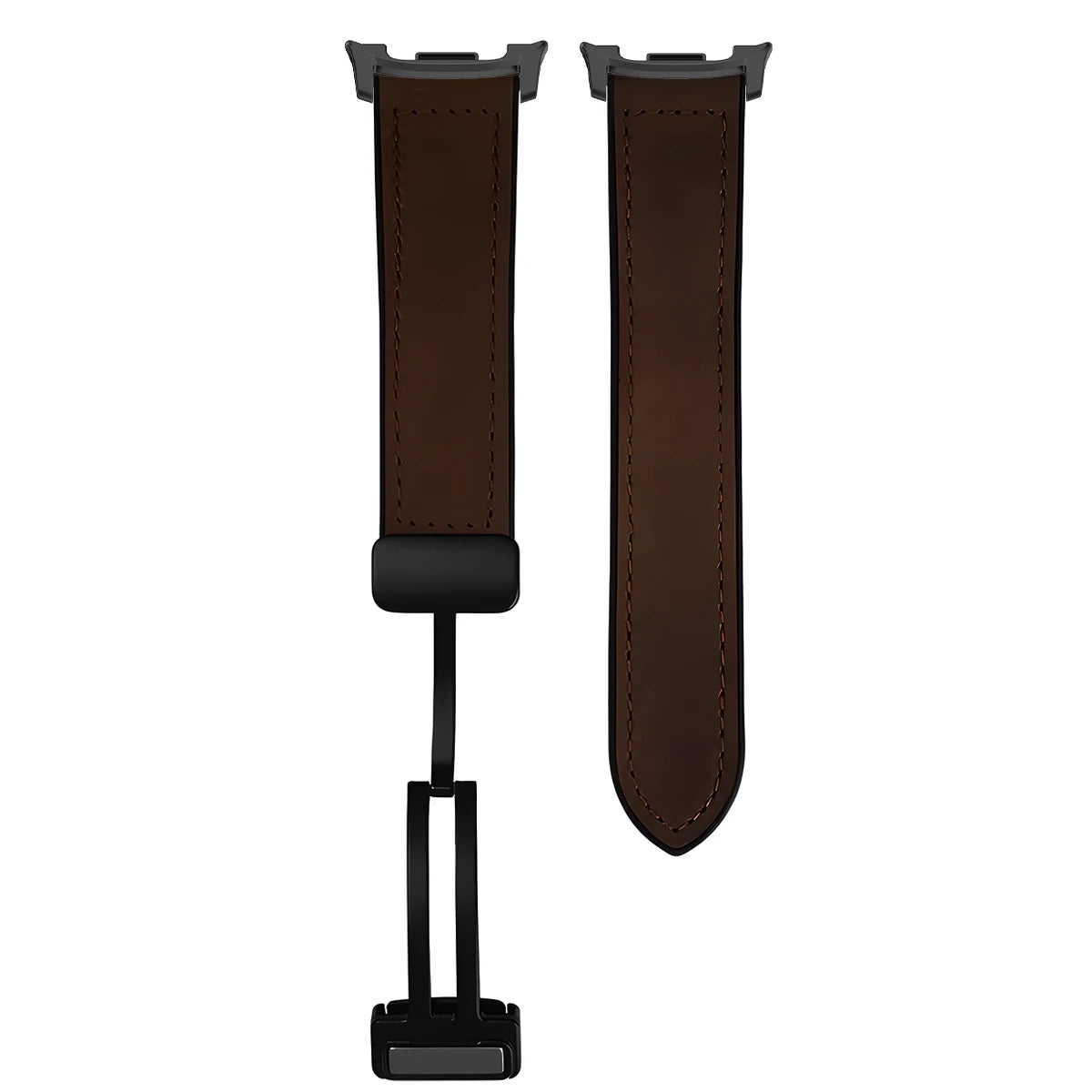 Hybrid Leather Silicone Bracelet for Samsung Galaxy Watch 8 / Galaxy Watch 8 Classic