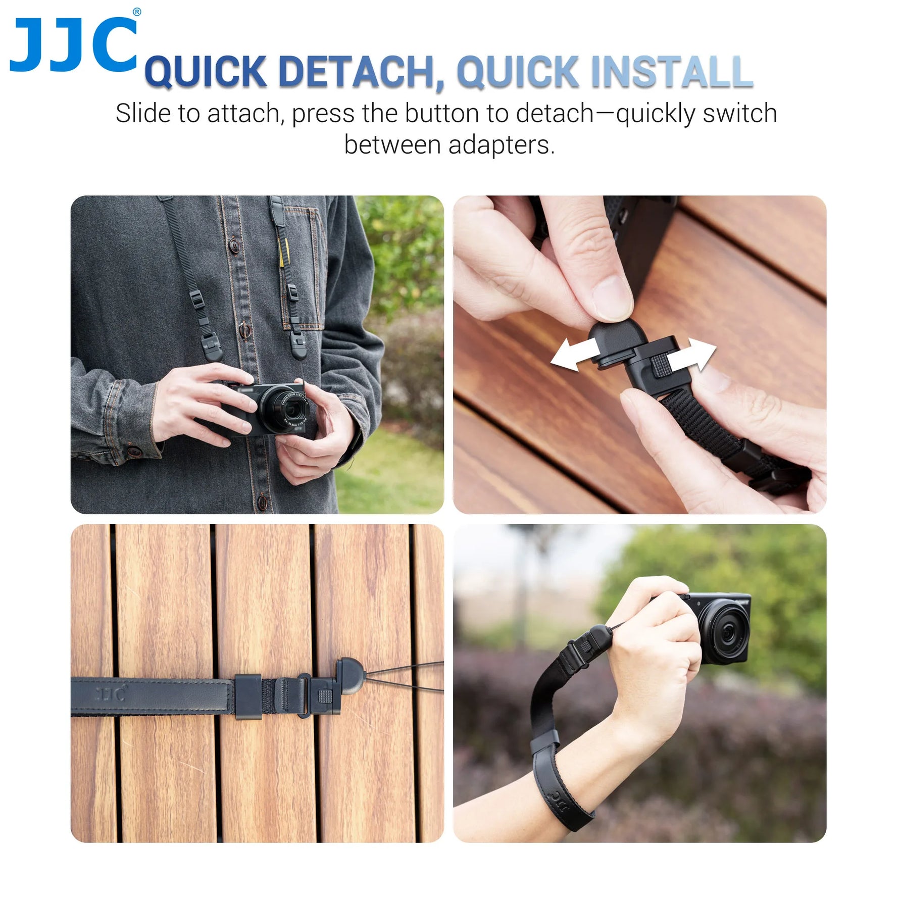 JJC 2-Pack Scratch-Resistant Quick Release Camera Straps