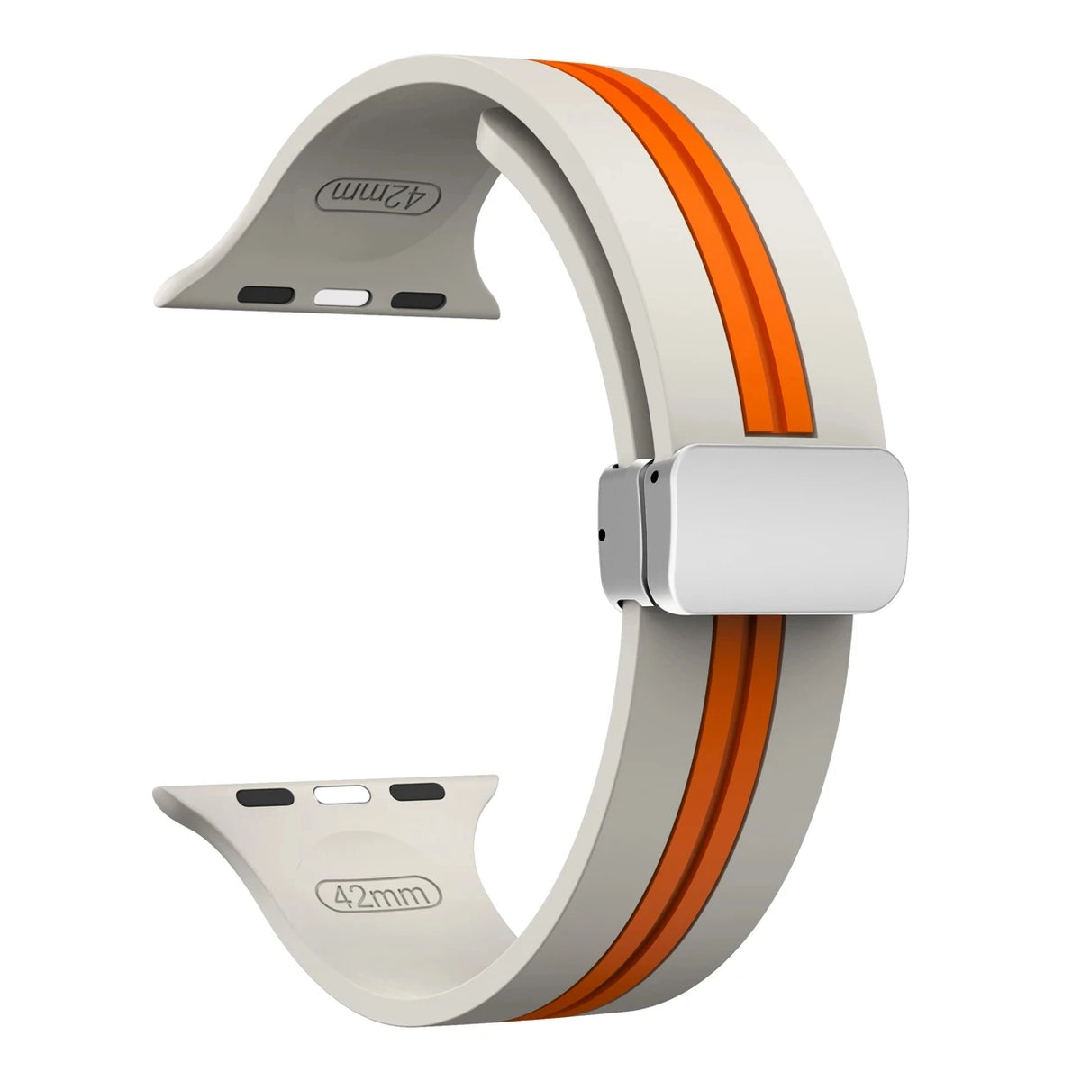 Textured Dual-Layer Band with Pin-and-Hole Adjustment for Apple Watch