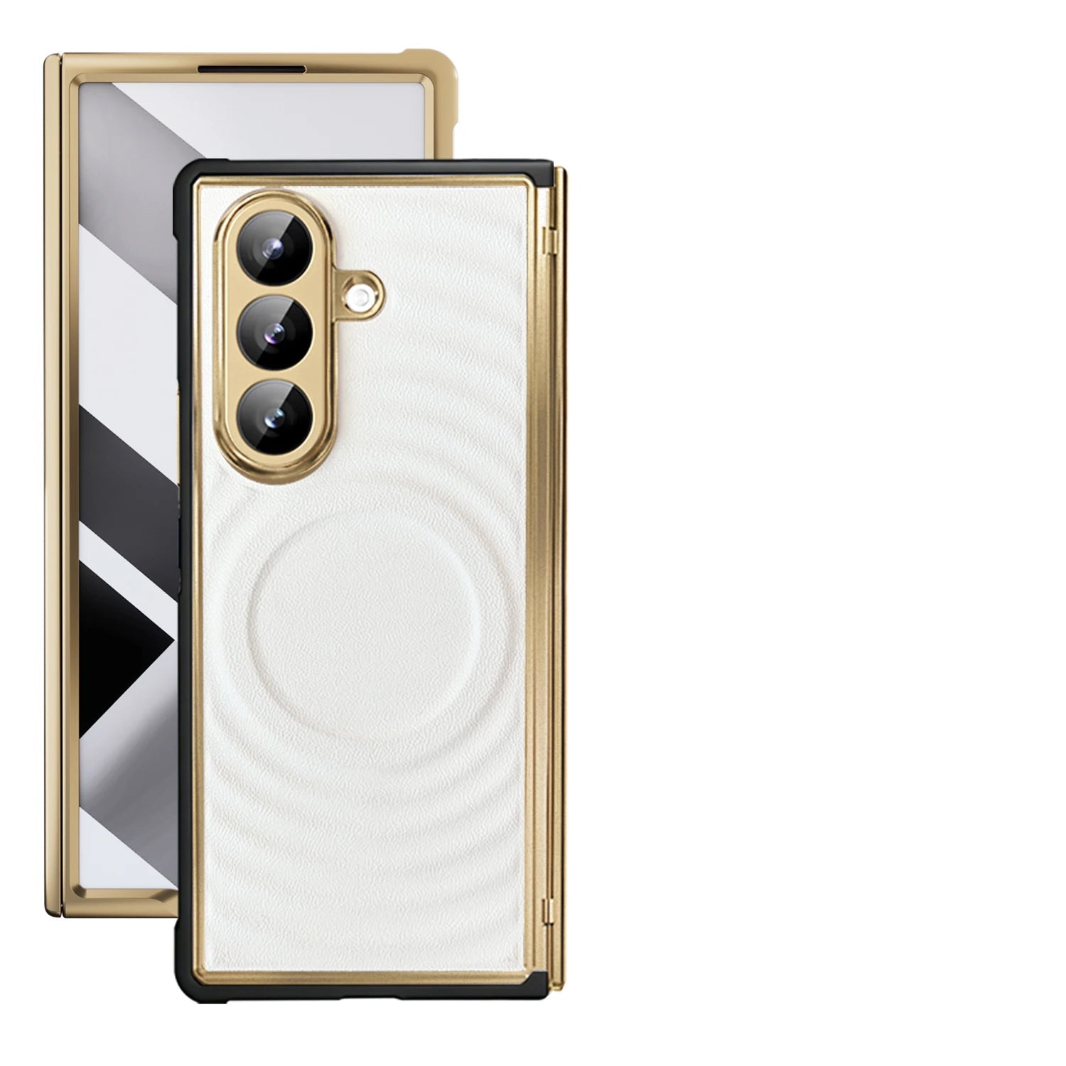 Samsung Galaxy Z Fold 7 Premium Magnetic Leather Case
