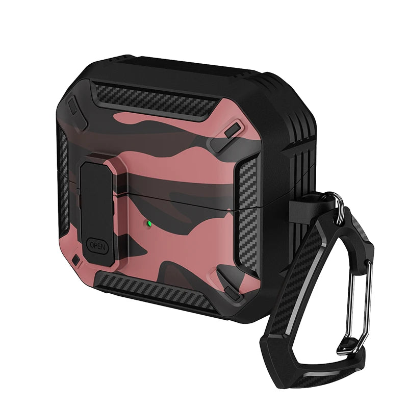 Camouflage Design Shockproof TPU Case for Samsung Galaxy Buds 3 & Buds 3 Pro