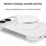 Vegan Leather Shockproof Foldable Case with Full Hinge Protection for iPhone Duo