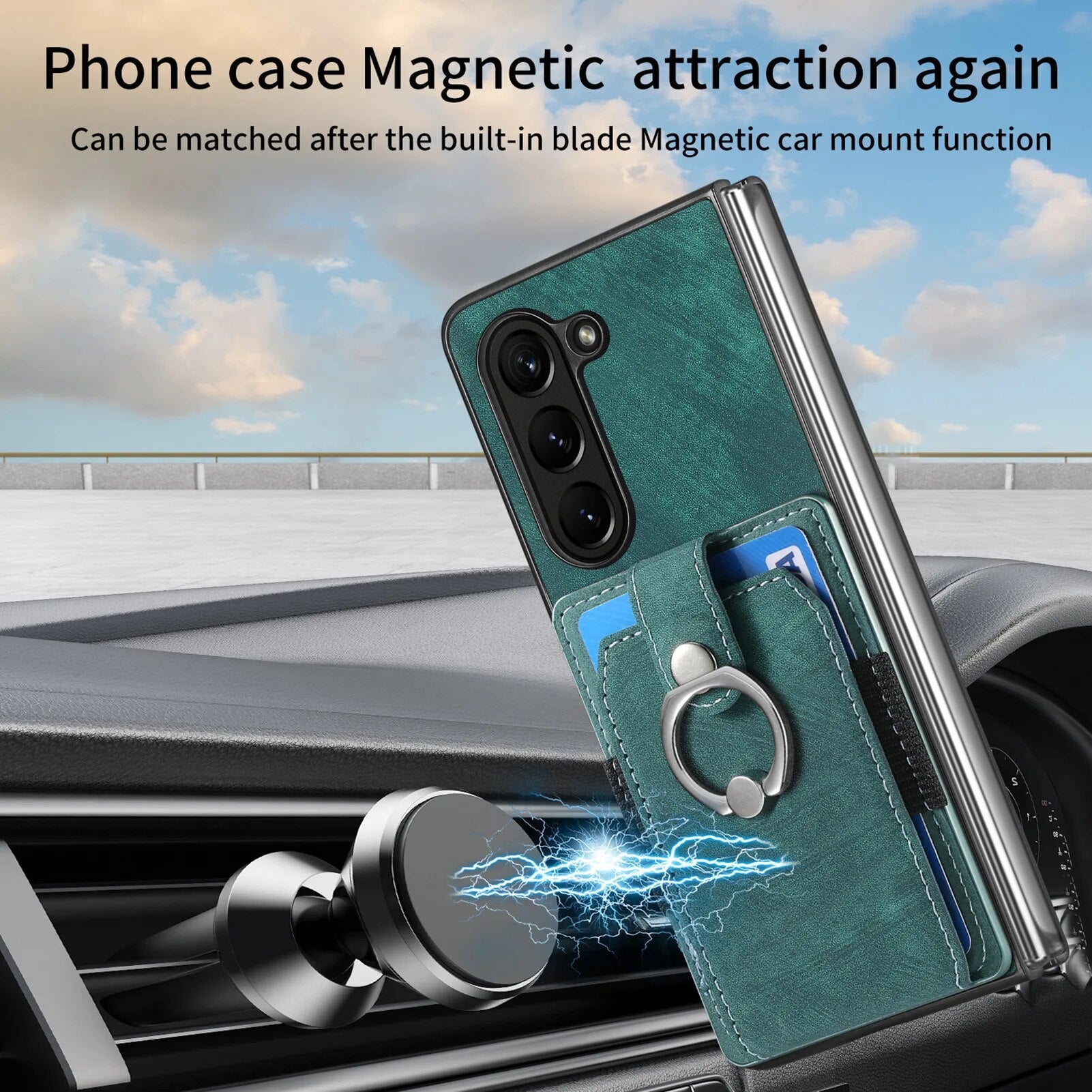 Vintage Leather Bag Phone Case for Samsung Galaxy Z Fold 5