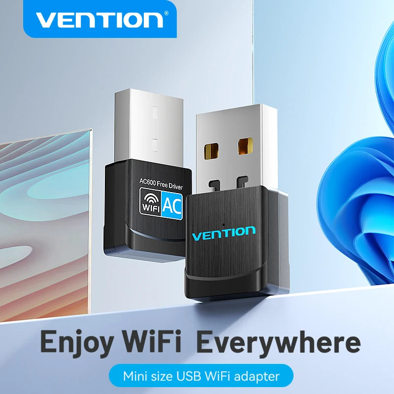 Vention Dual Band 2.4G/5GHz WiFi 5 USB Adapter Dongle