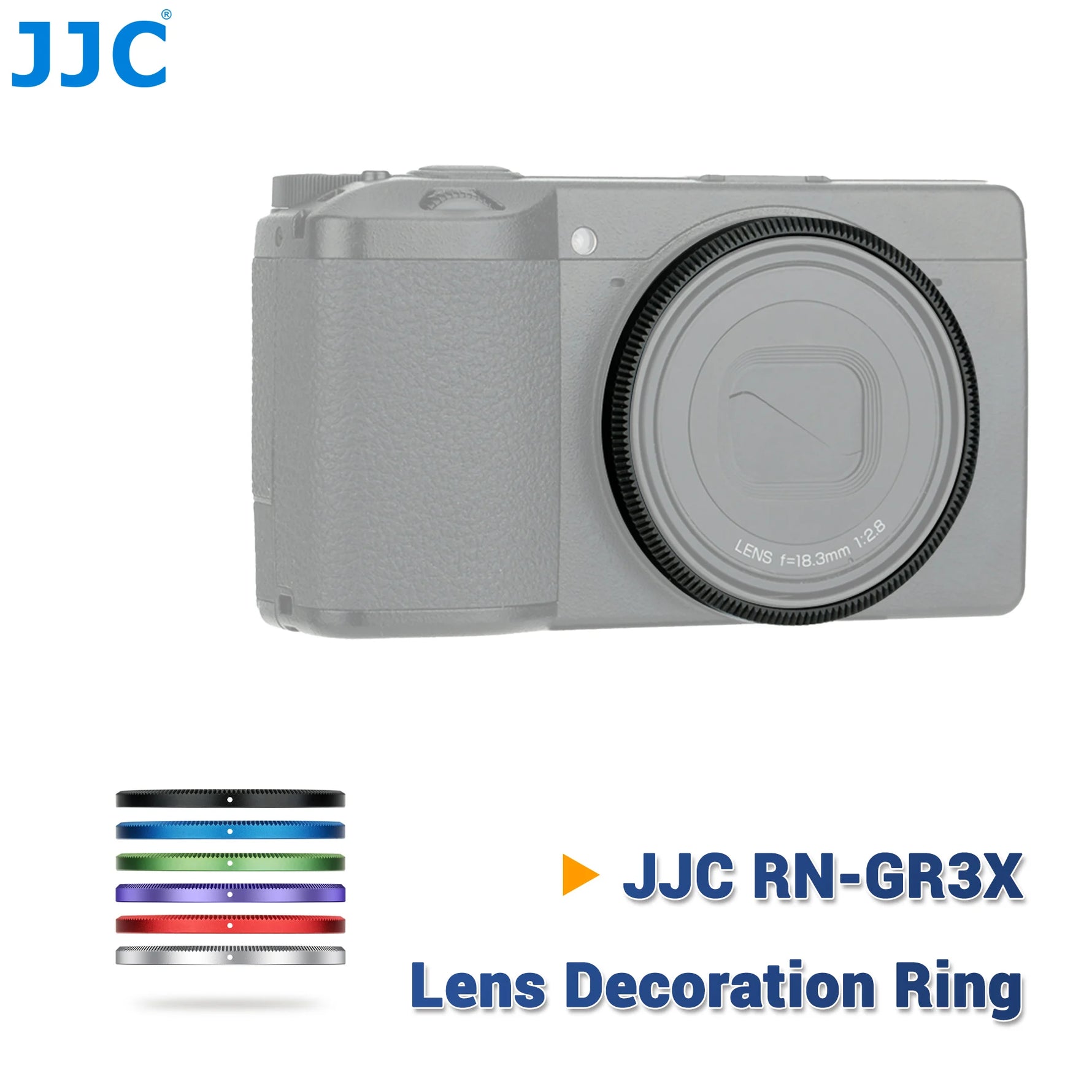 JJC Metal Lens Ring Cap for Ricoh GR III Series Cameras