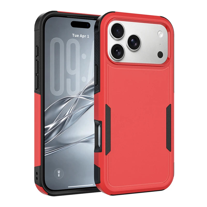 Textured Anti-Slip TPU Case with Camera Bezel Ring for iPhone 18 Series