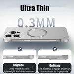 Ultra-Thin Frameless Matte MagSafe Case for iPhone 16 Series