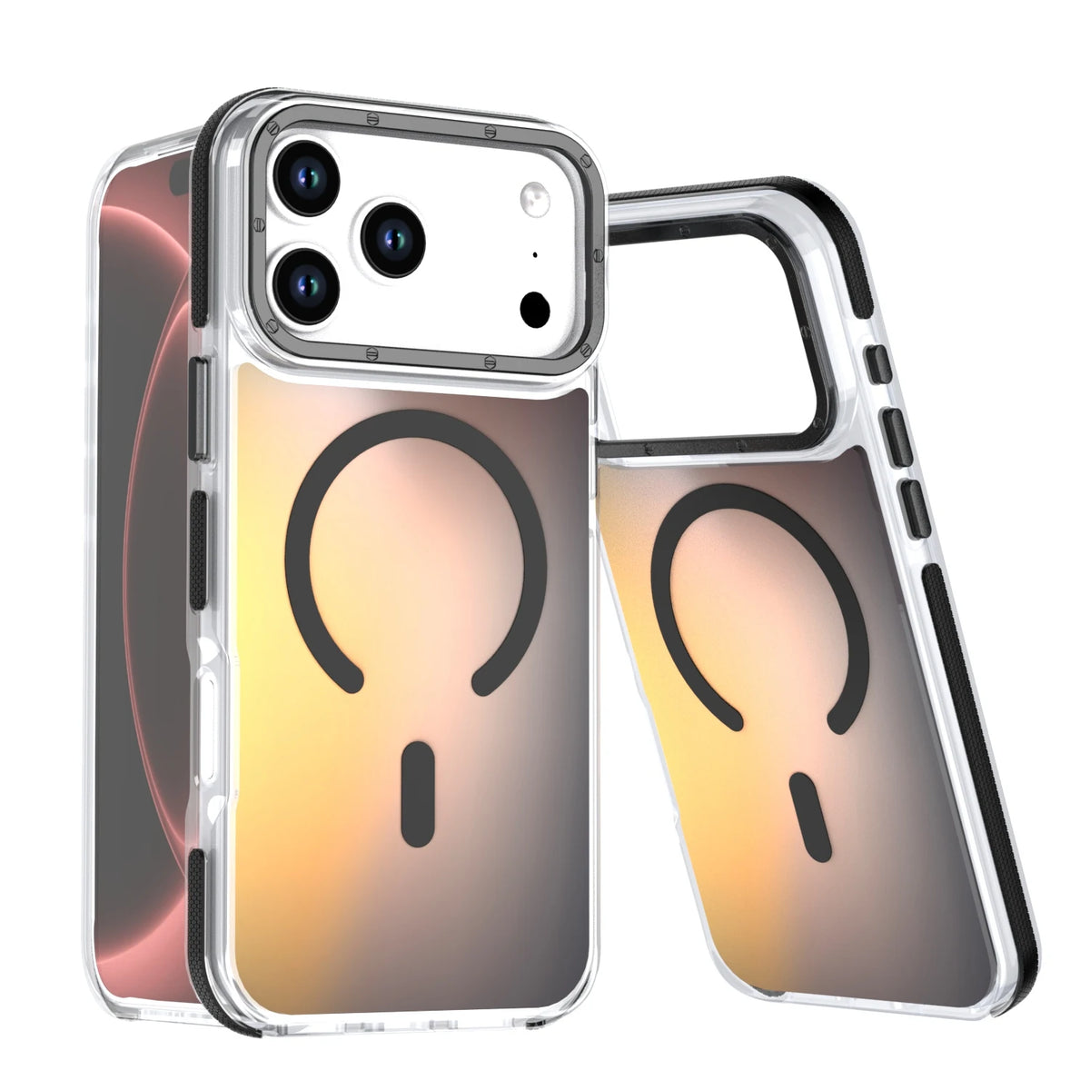 Translucent Laser Gradient Shockproof MagSafe Case for iPhone 18 Series