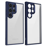Shockproof Armor Matte Frosted Clear Case with Lens Protection for Samsung Galaxy S25 Series