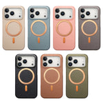 Business Lychee Grain Leather MagSafe Case for iPhone 17 Series