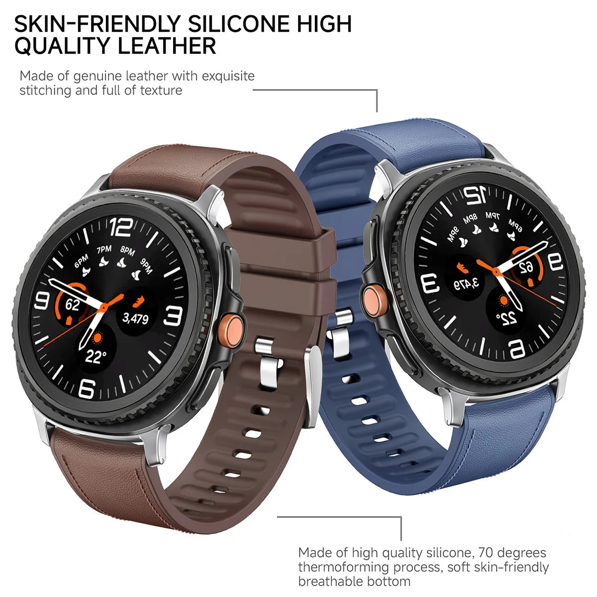 Premium Leather Replacement Bracelet for Samsung Galaxy Watch 8 / Galaxy Watch 8 Classic