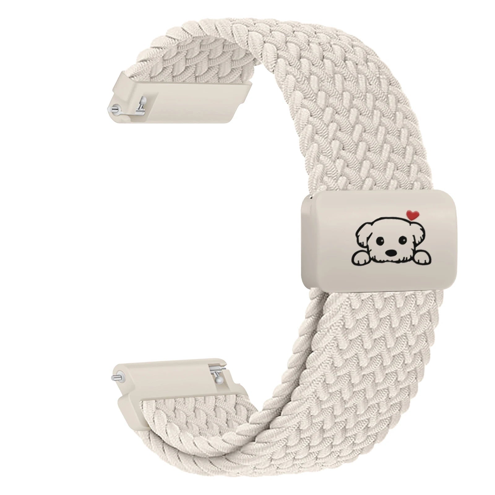 Cute Dog Design Magnetic Braided Strap for Samsung Galaxy Watch 8 & Galaxy Watch 8 Classic