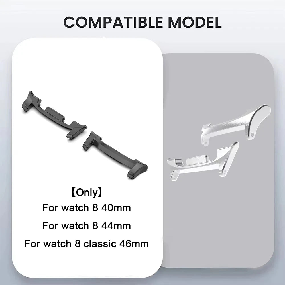 Luxury Leather Strap with Metal Buckle for Samsung Galaxy Watch 8 & Galaxy Watch 8 Classic