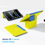 Multi-Angle Kickstand Folio Case with Magnetic Pen Holder for iPad Air M4