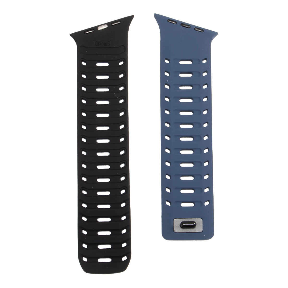 Perforated Silicone Magnetic Band with One-Hand Fastening for Apple Watch