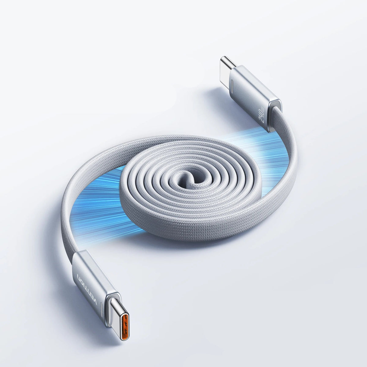 Vention 240W Magnetic Self-Coiling USB-C Cable