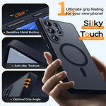 Luxury Frosted Matte Transparent Magnetic Case for Samsung Galaxy S26 Series