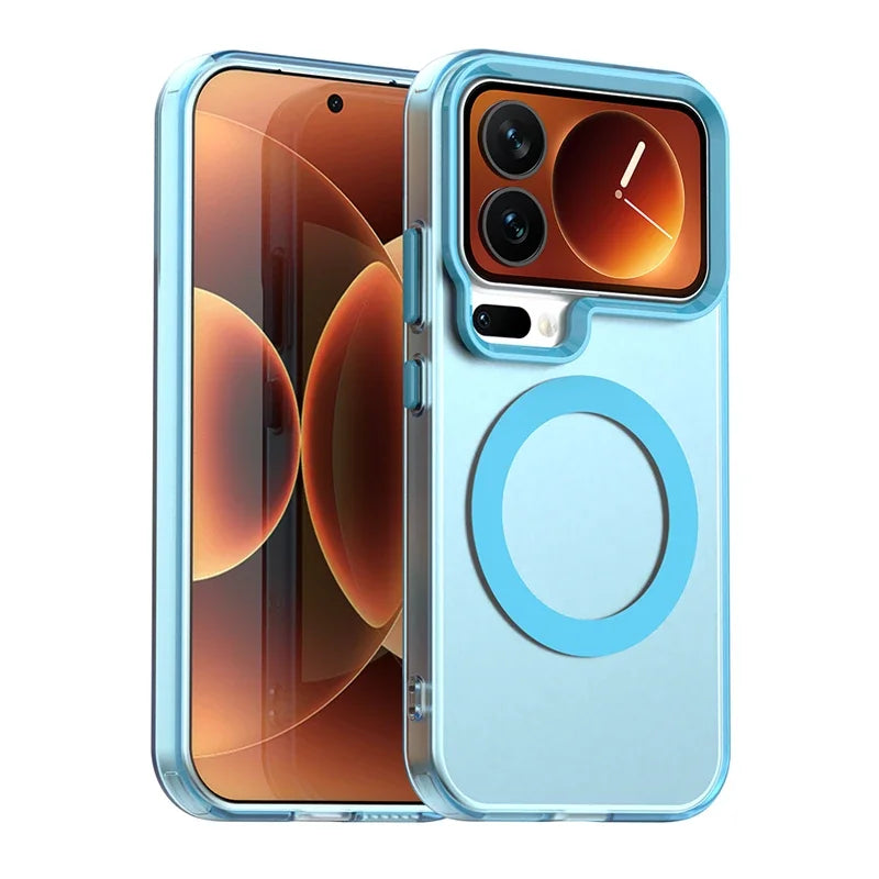 Shockproof Translucent Magnetic Case for Xiaomi 17 Series
