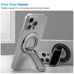 Carbon Fiber Pattern Magnetic Ring Phone Stand