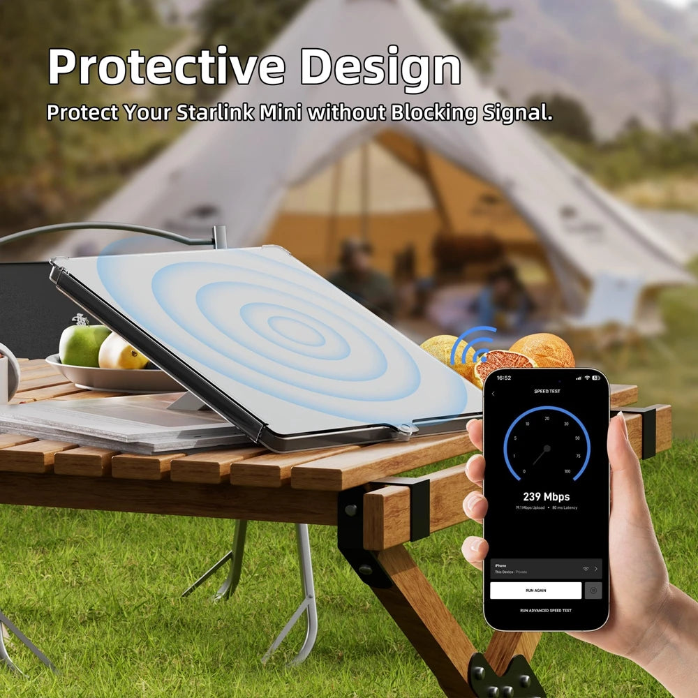 Anti-Collision Transparent Case for Starlink Mini