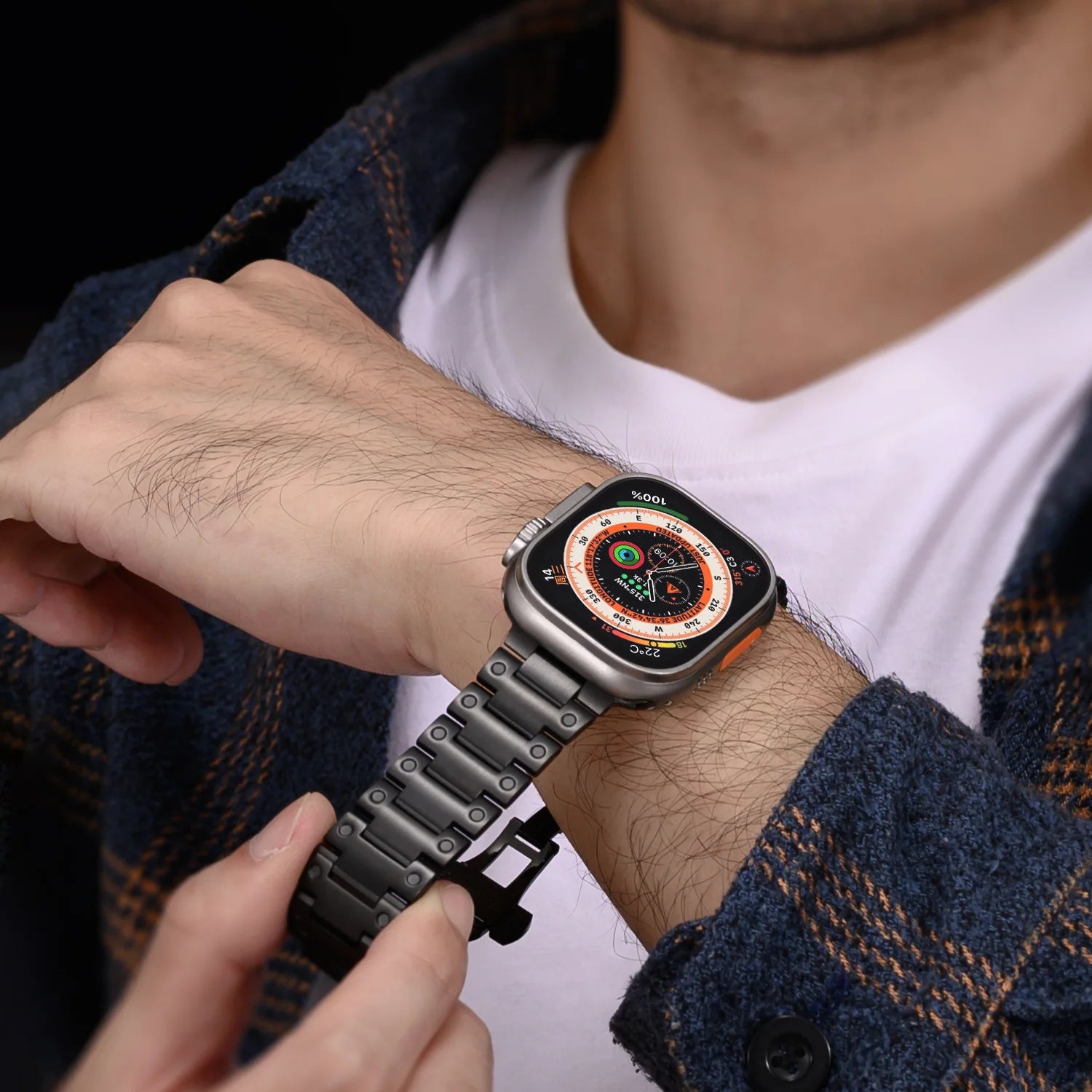 Luxury Metal Link Strap for Apple Watch