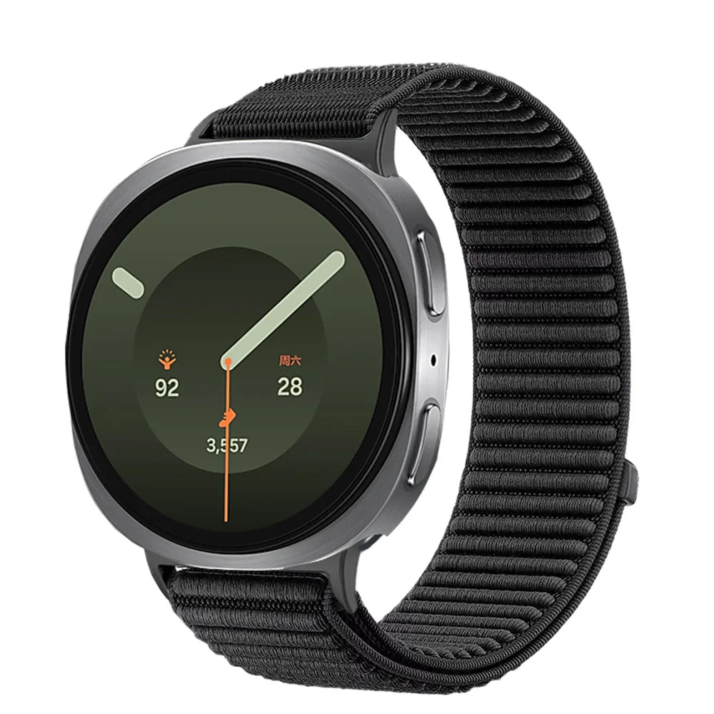 Breathable Braided Nylon Watch Band with Velcro Closure for Samsung Galaxy Watch 9