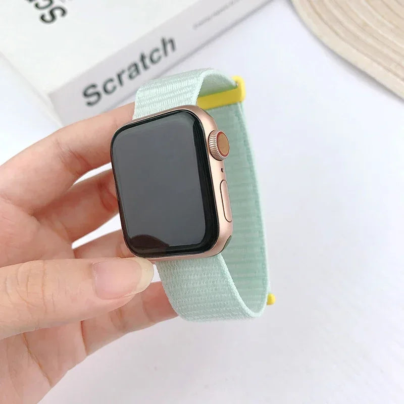 Breathable Nylon Elastic Strap for Apple Watch