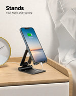 Universal Foldable Phone Stand with Dual Folding Design