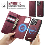 Slim MagSafe Leather Card Wallet Case for iPhone 16 Series