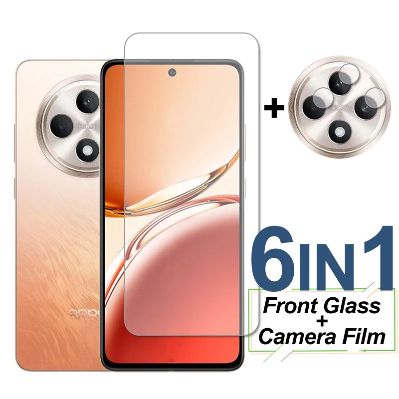 Glass Screen Protector and Camera Lens Film for Oppo Reno12 F