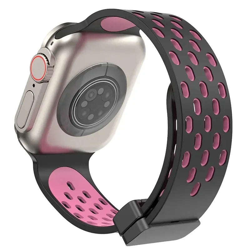 Flexible Silicone Magnetic Strap for Apple Watch