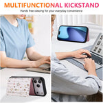 Floral Embossed Leather Wallet Case for iPhone 17 Series