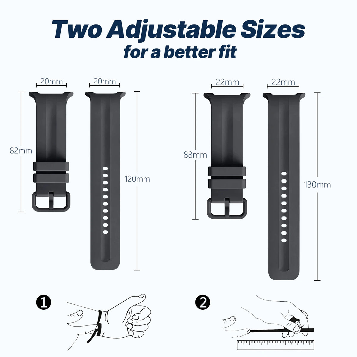 Waterproof Silicone Smartwatch Strap with Perforated Ventilation for Samsung Galaxy Watch 9