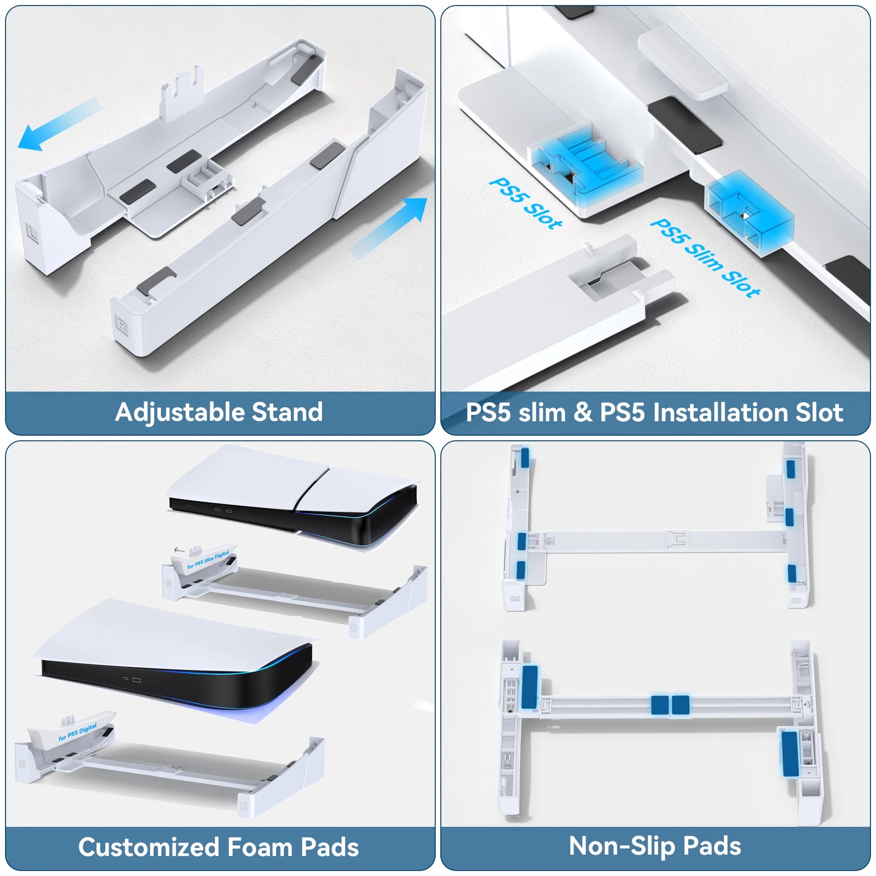 PlayStation 5 Slim Disc & Digital Edition Console Holder