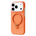 Liquid Silicone MagSafe Case with Built-in Kickstand for iPhone 17 Series