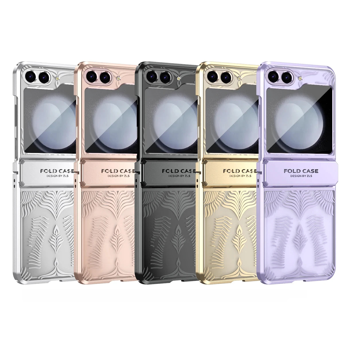 Shockproof Electroplating Transparent Case for Samsung Galaxy Z Flip 5