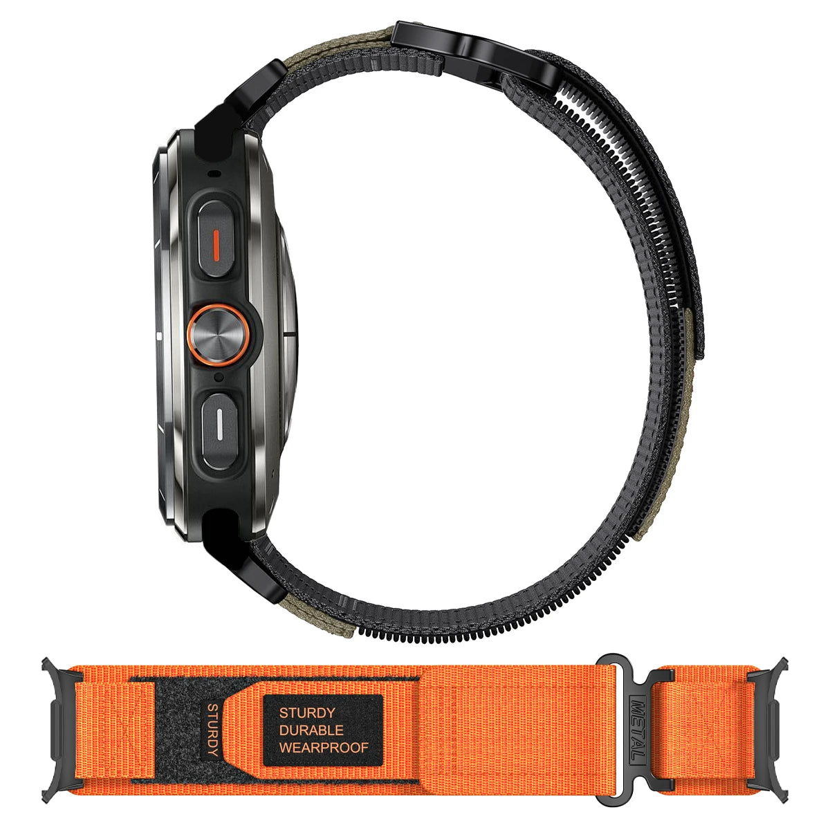 Quick Fit Camouflage Nylon Loop Strap for Samsung Galaxy Watch Ultra - Stylish & Secure