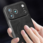 Shockproof Leather MagSafe Case for iPhone 17 Series