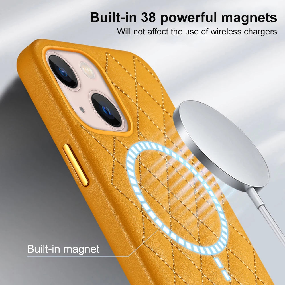 Luxury Magnetic Leather Case for iPhone 13 Series