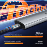 CABLETIME Tool-Free M.2 NVMe SSD Enclosure