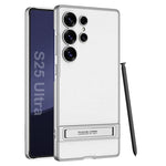 Ultra-Thin Luxury Leather Case with Kickstand for Samsung Galaxy S25 Ultra