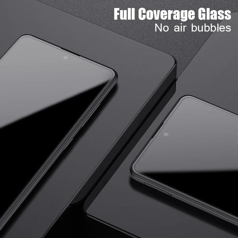 Full Coverage Tempered Glass Screen Protector + HD Protective Phone Lens Film for Vivo V29e
